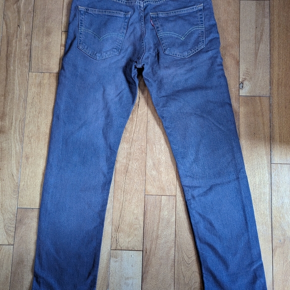Dark Blue Denim Straight Leg Pants - Levi's - Picture 2 of 6